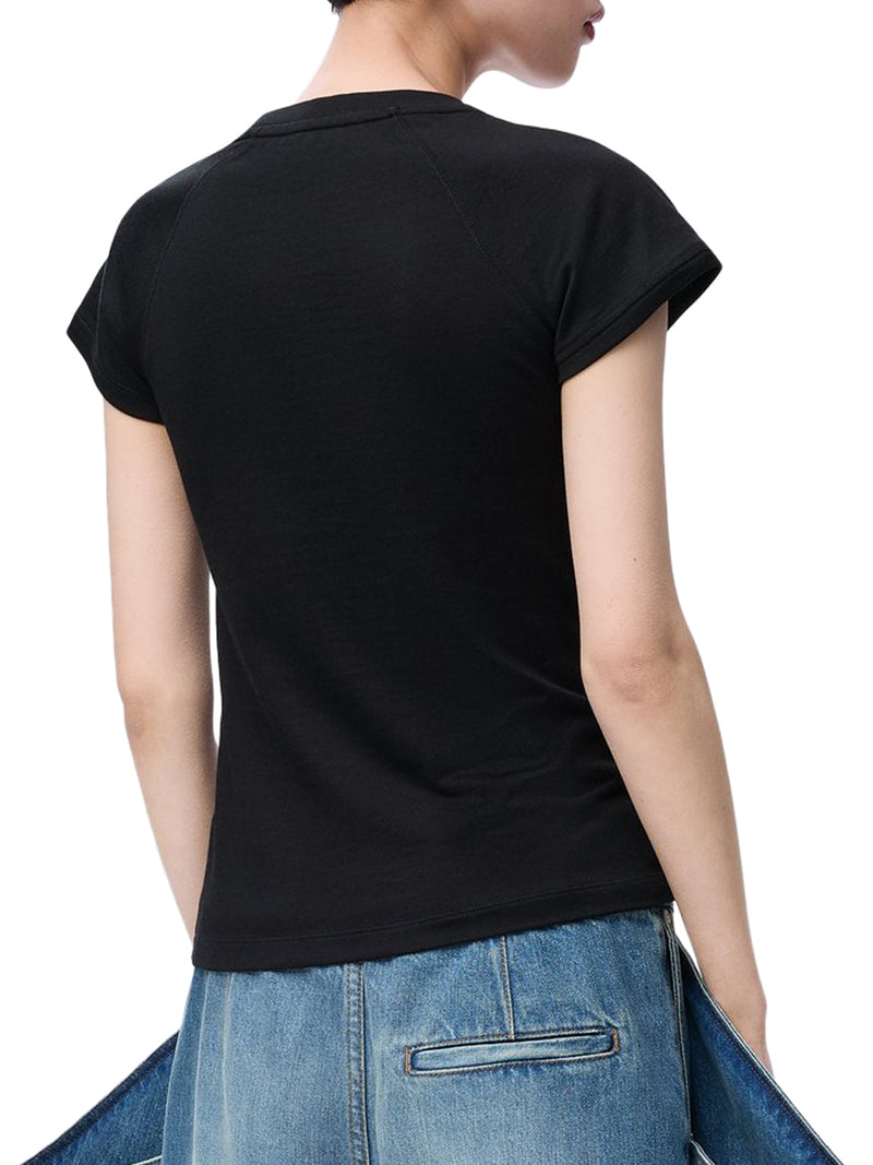 SLIM FIT COTTON T-SHIRT WITH ANAGRAM