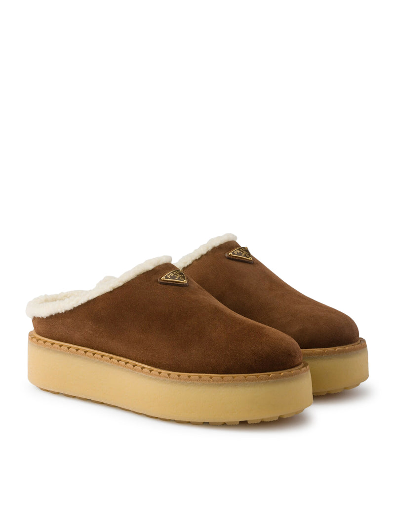 SUEDE MULES