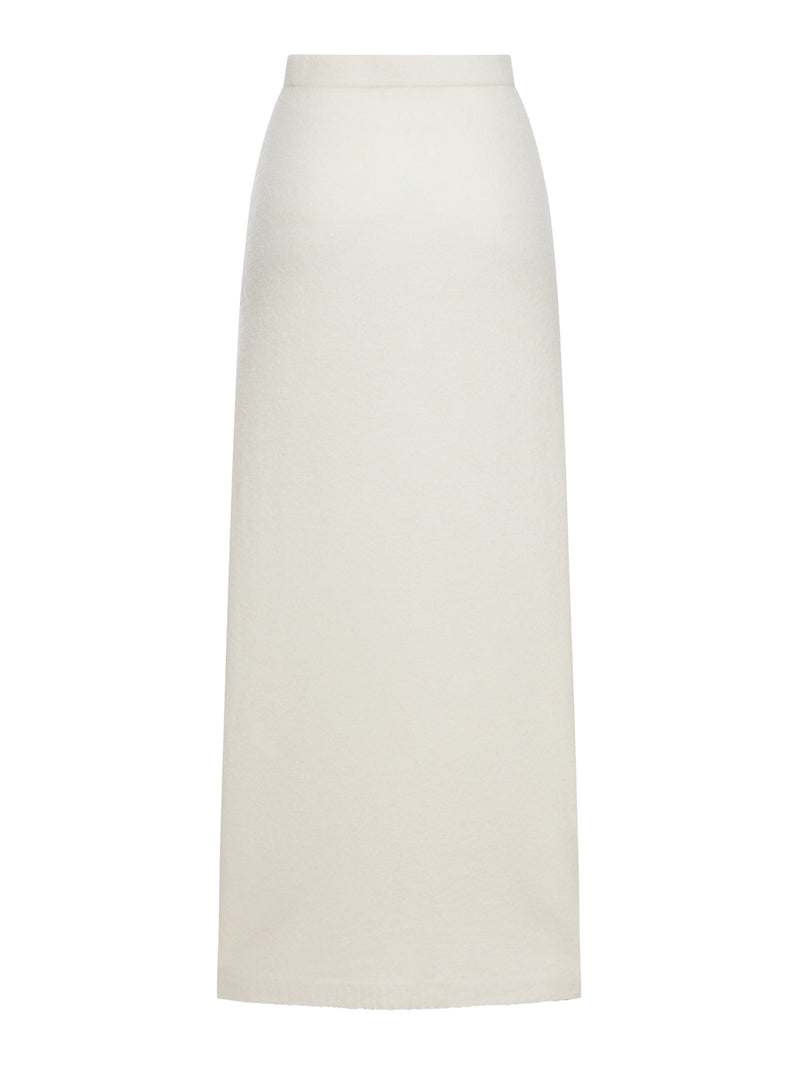 STRETCH CASHMERE YARN SKIRT
