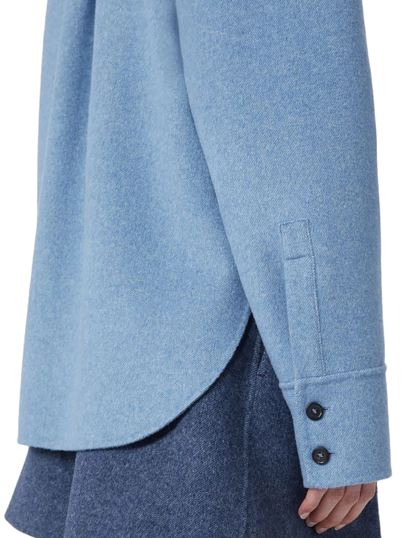 OVERSIZED PALPITI SHIRT IN PURE WOOL