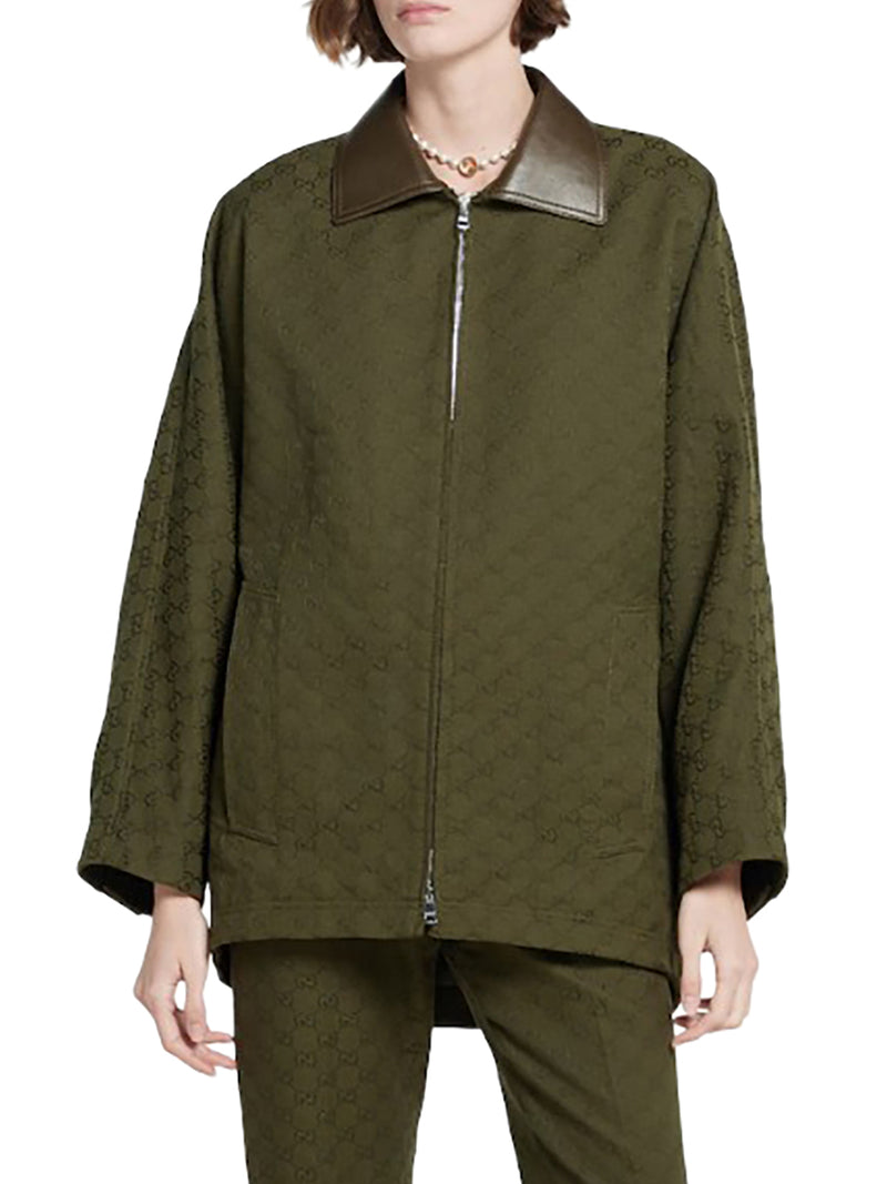 GG FABRIC ZIP-UP JACKET