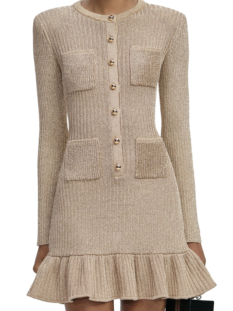 LUREX KNIT MINI DRESS