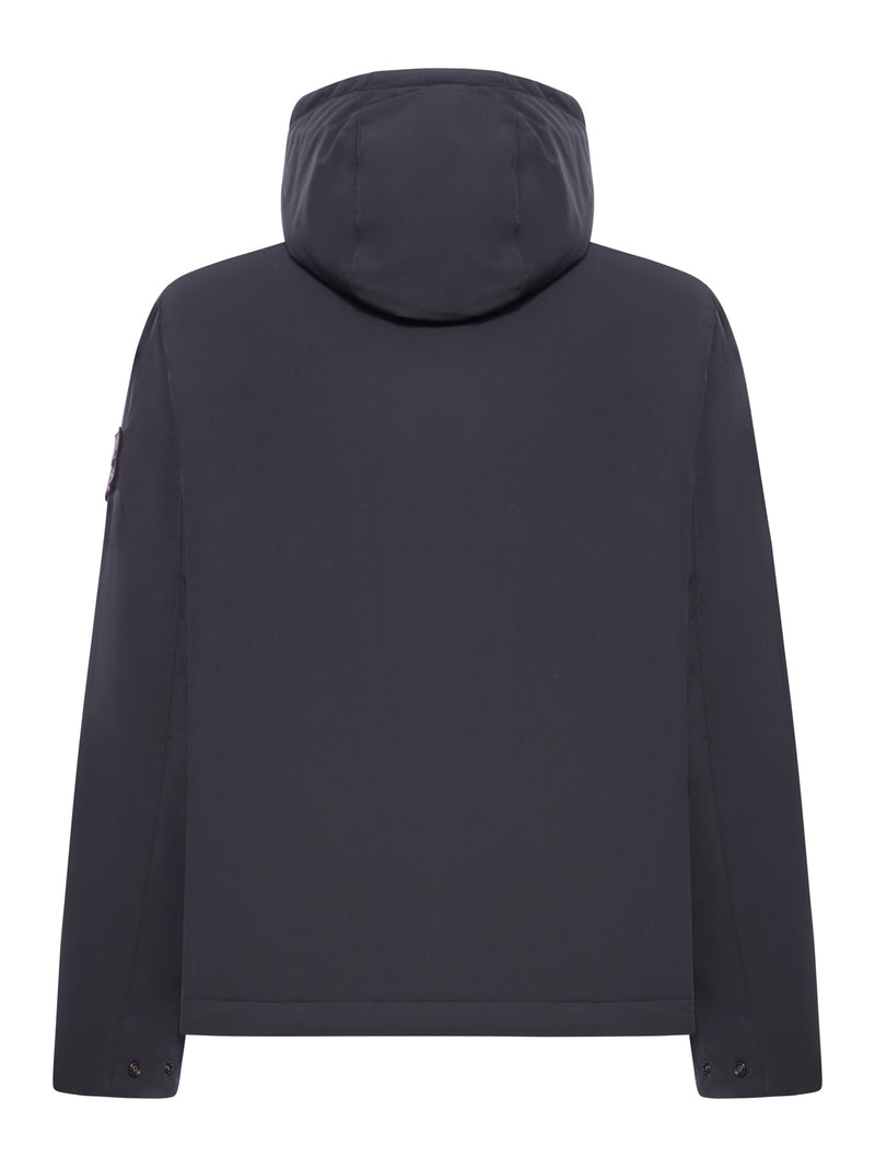 MICRO TWILL PADDED JACKET WITH HOOD