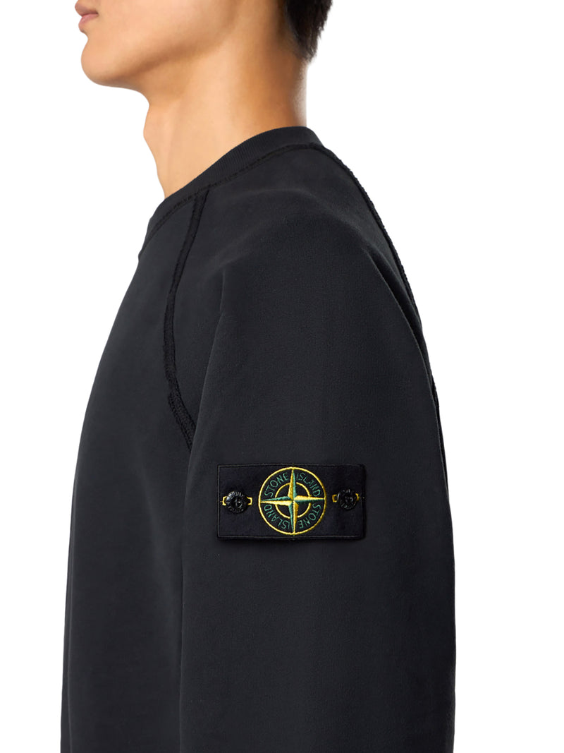 CREW NECK SWEATSHIRT IN ORGANIC BRUSHED COTTON