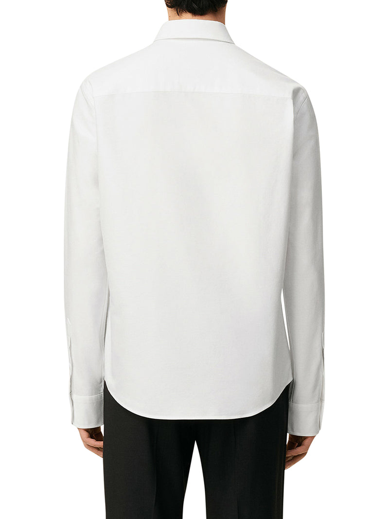 WHITE COTTON SHIRT WITH AMI DE COEUR LOGO