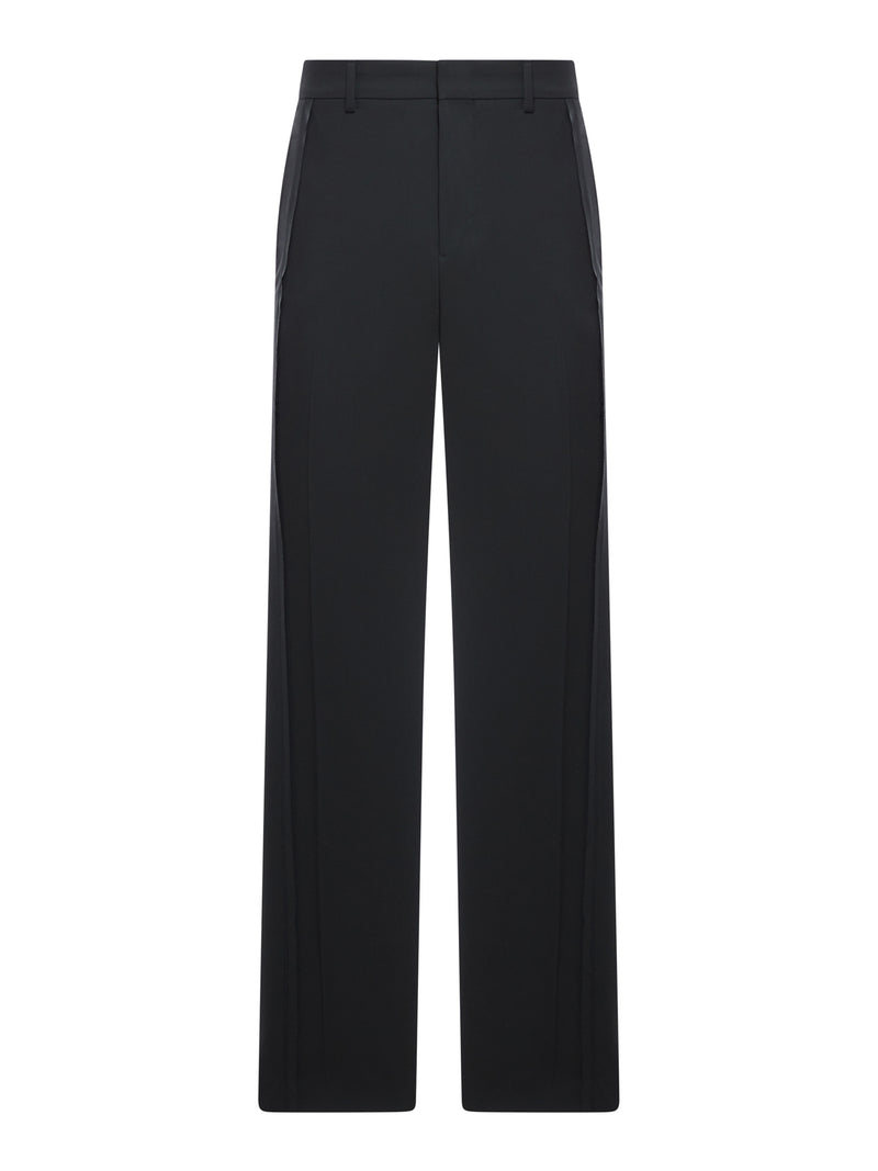 TAILORED TROUSERS IN WOOL TRICOTINE