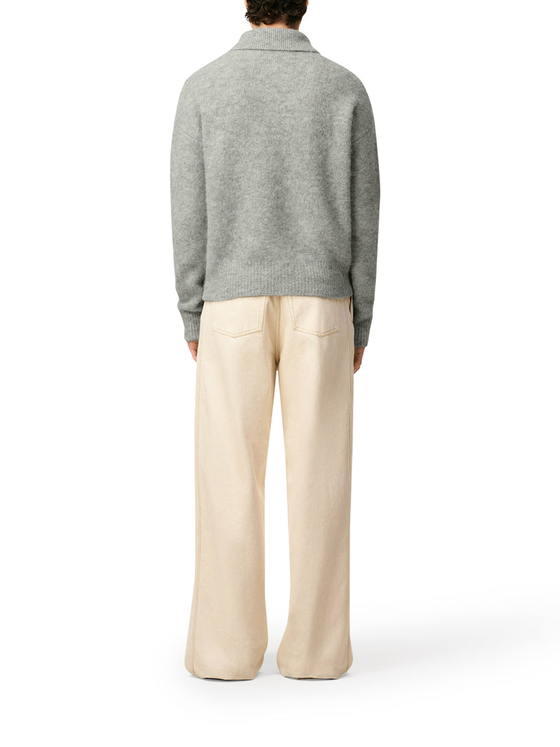 ALPACA LONG-SLEEVED POLO SHIRT