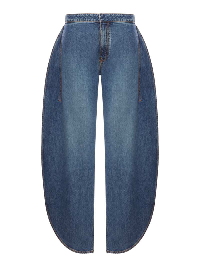 PETAL DENIM TROUSERS