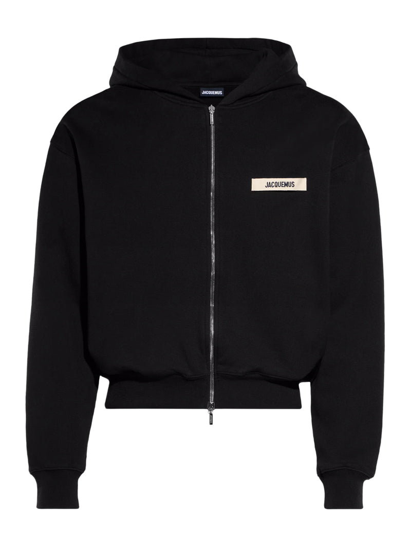 LE HOODIE ZIP GROS GRAIN