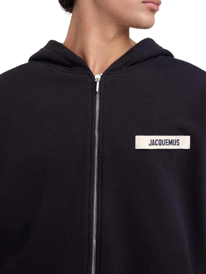 LE HOODIE ZIP GROS GRAIN