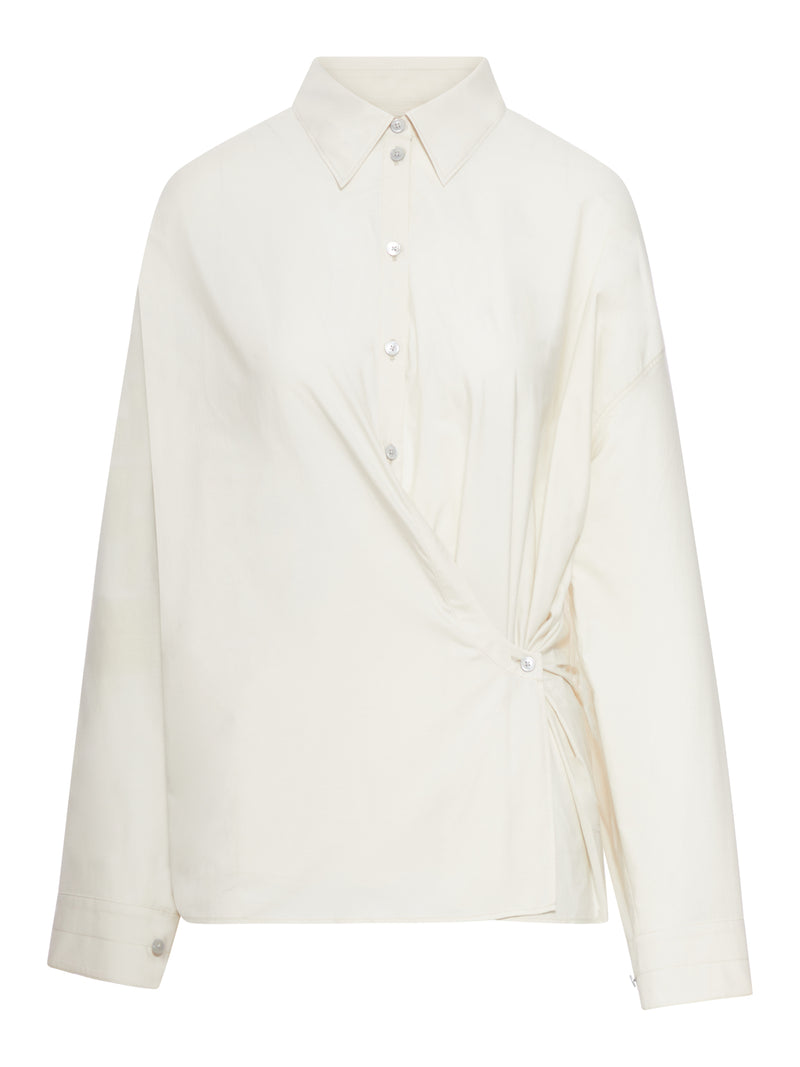 STRAIGHT TWISTED COLLAR SHIRT
