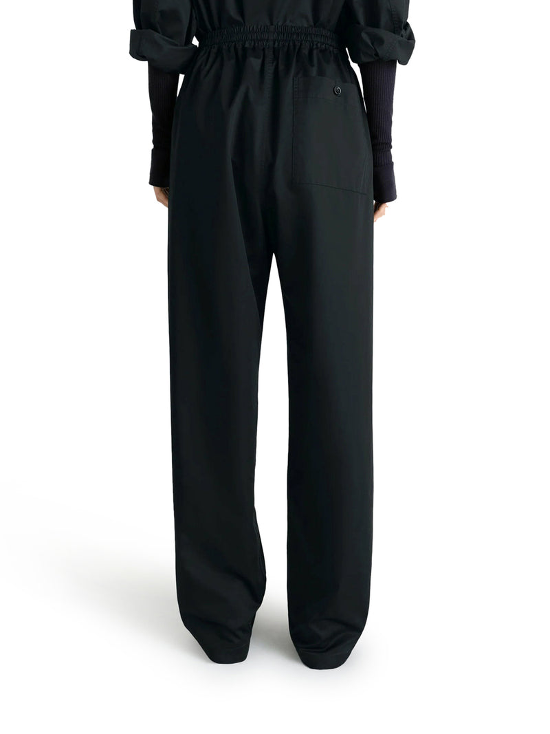 LIGHTWEIGHT COTTON SATIN TROUSERS