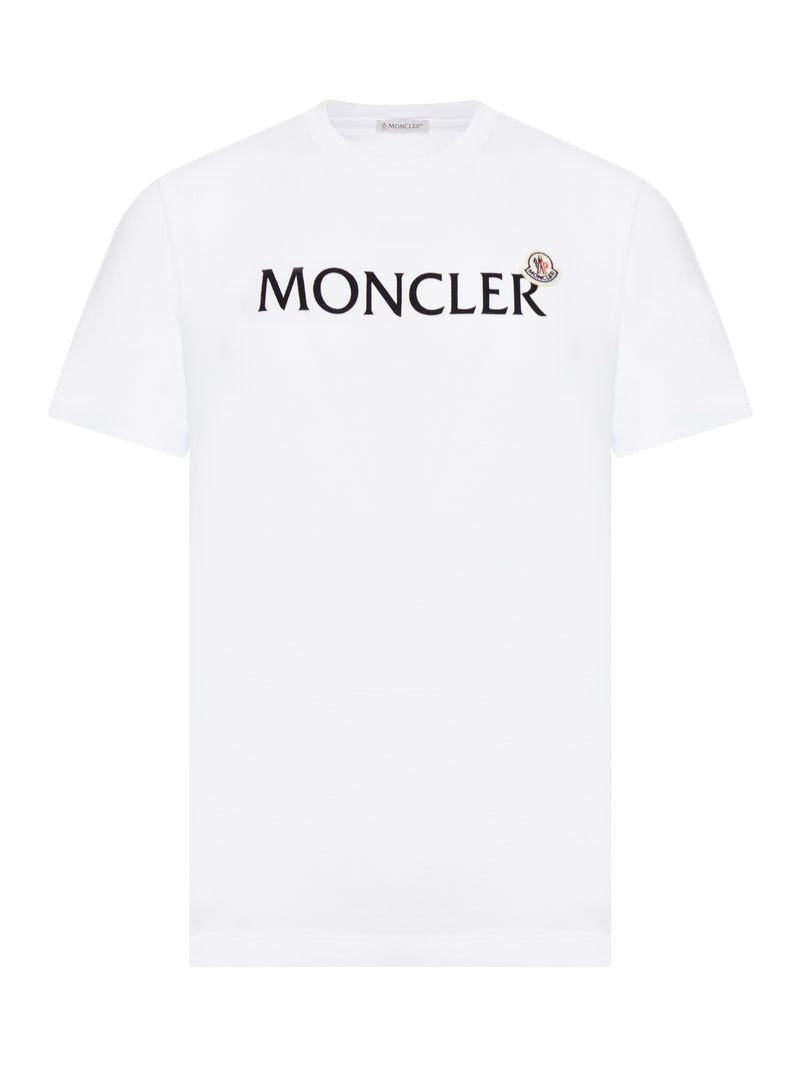 COTTON FLOCKED LOGO T-SHIRT