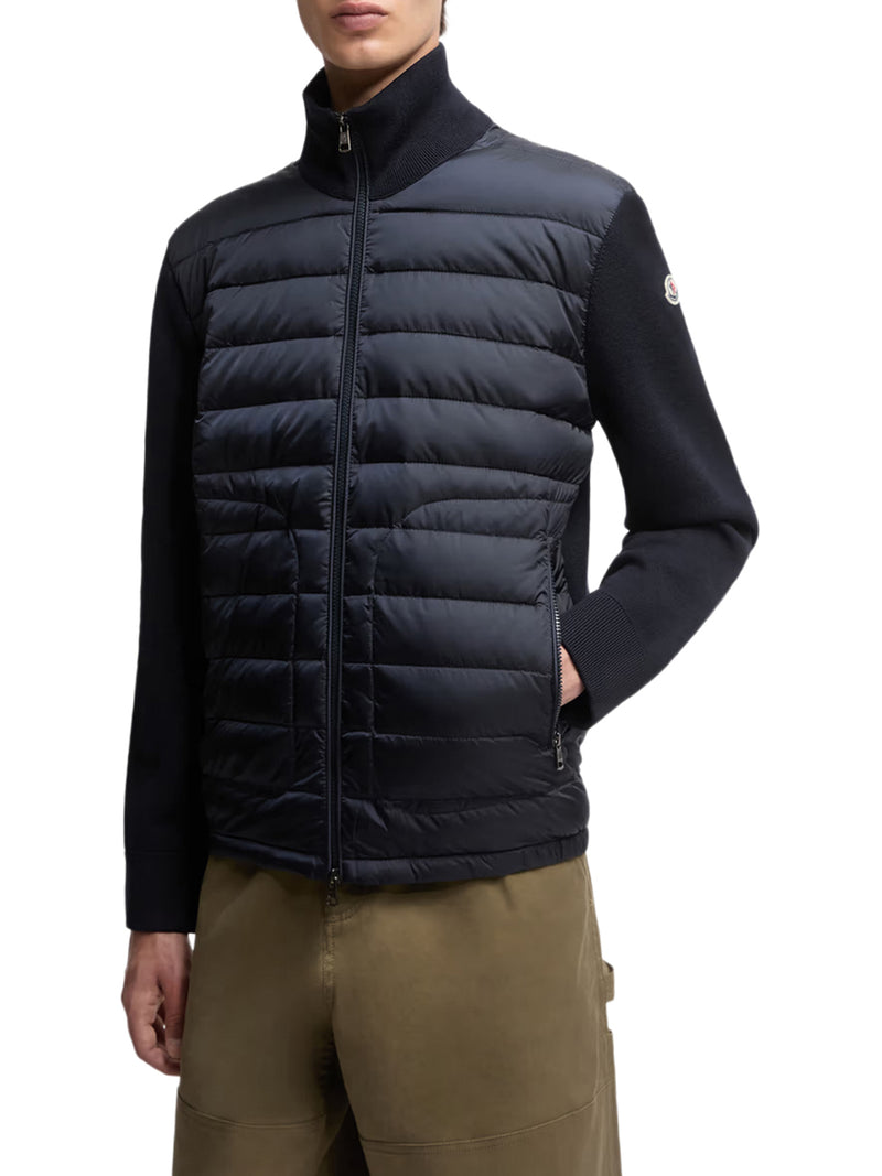 PADDED CARDIGAN WITH ZIP