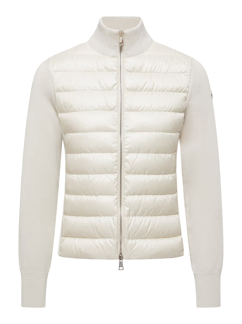 WOOL PADDED CARDIGAN WITH ZIP