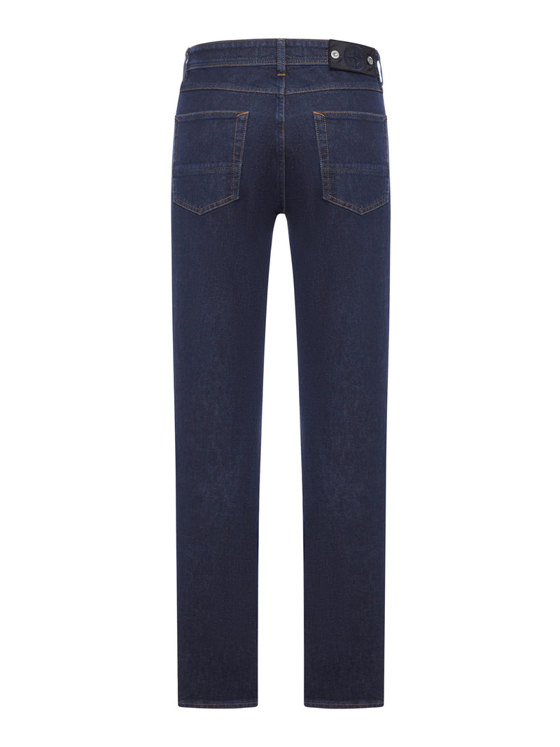 JEANS STRETCH INDIGO DENIM-RINSED