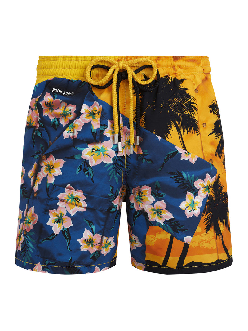 HAWAIIAN MIX MEN`S SWIM SHORTS