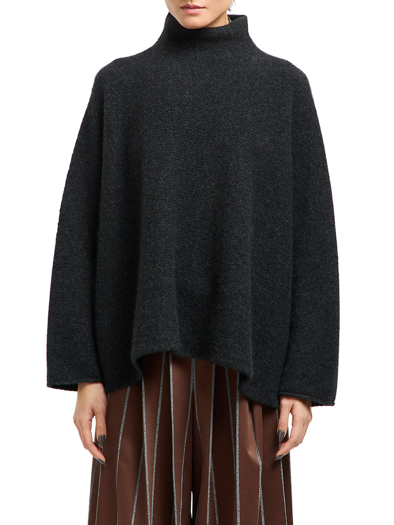 CASHMERE HIGH NECK SWEATER
