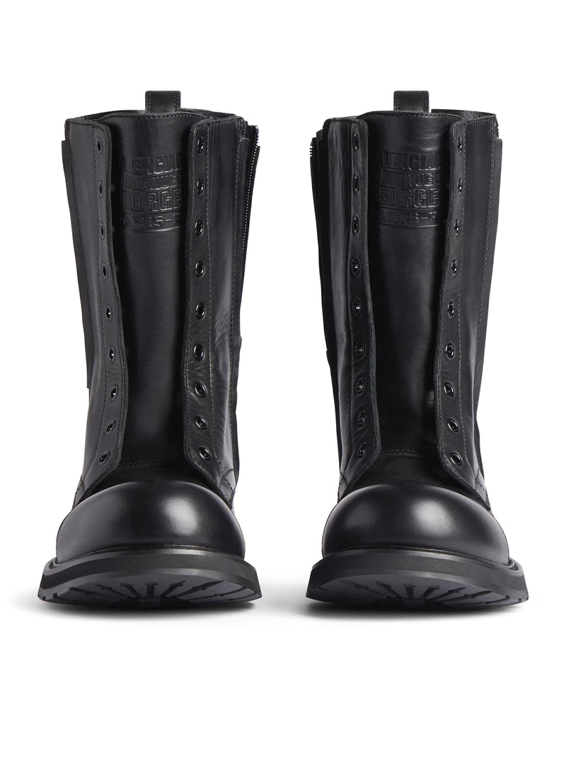 LACE-UP BOOT IN SOFT CALF LEATHER