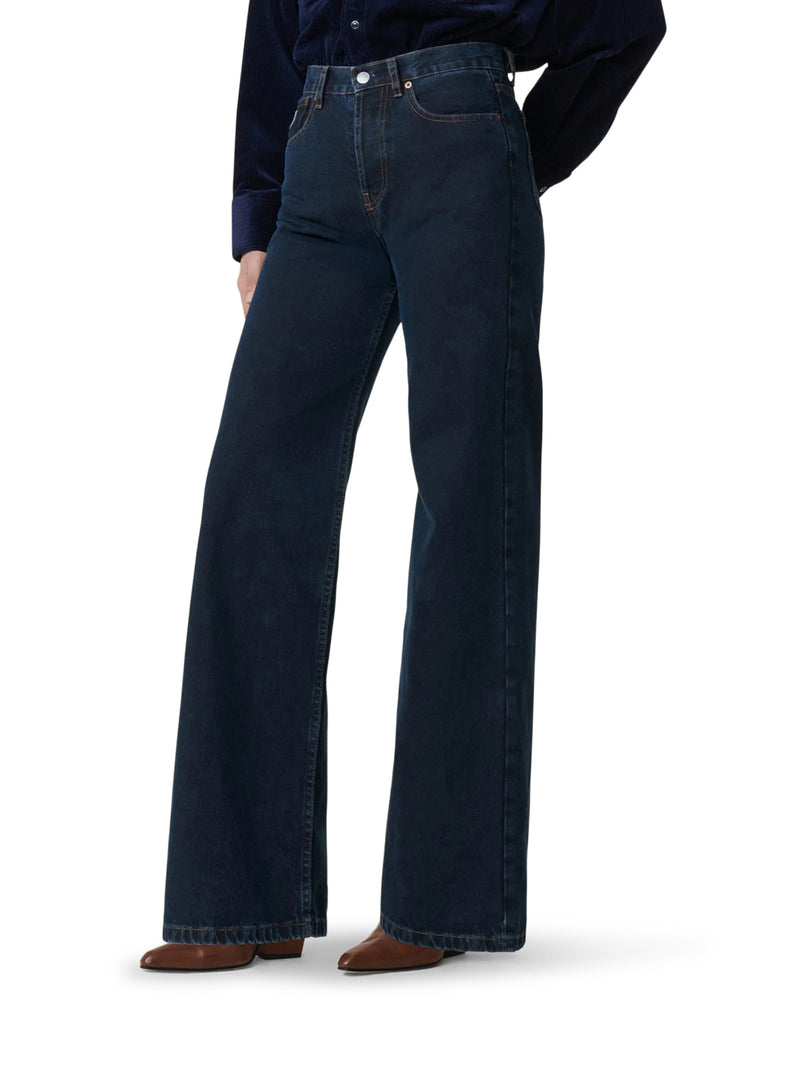 LINDSAY PALAZZO JEANS IN DENIM