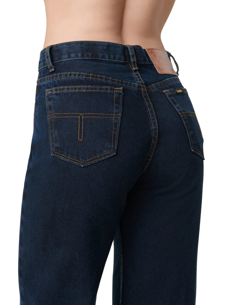 LINDSAY PALAZZO JEANS IN DENIM