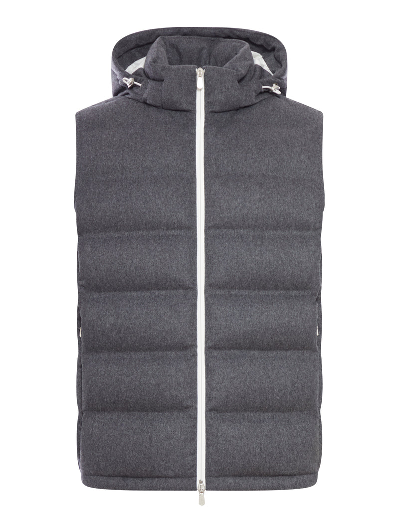 PADDED WOOL VEST
