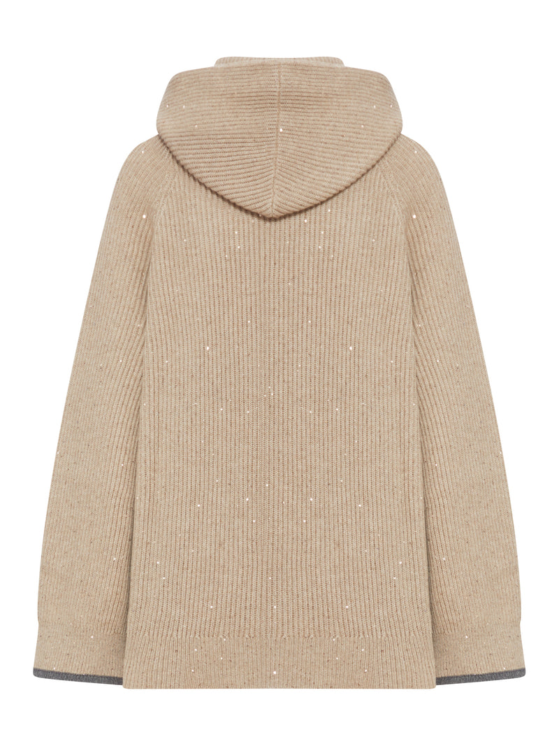 CASHMERE SWEATER WITH HOOD