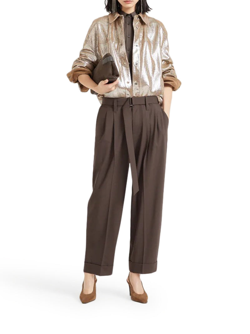 BAGGY TAILORED WOOL TROUSERS