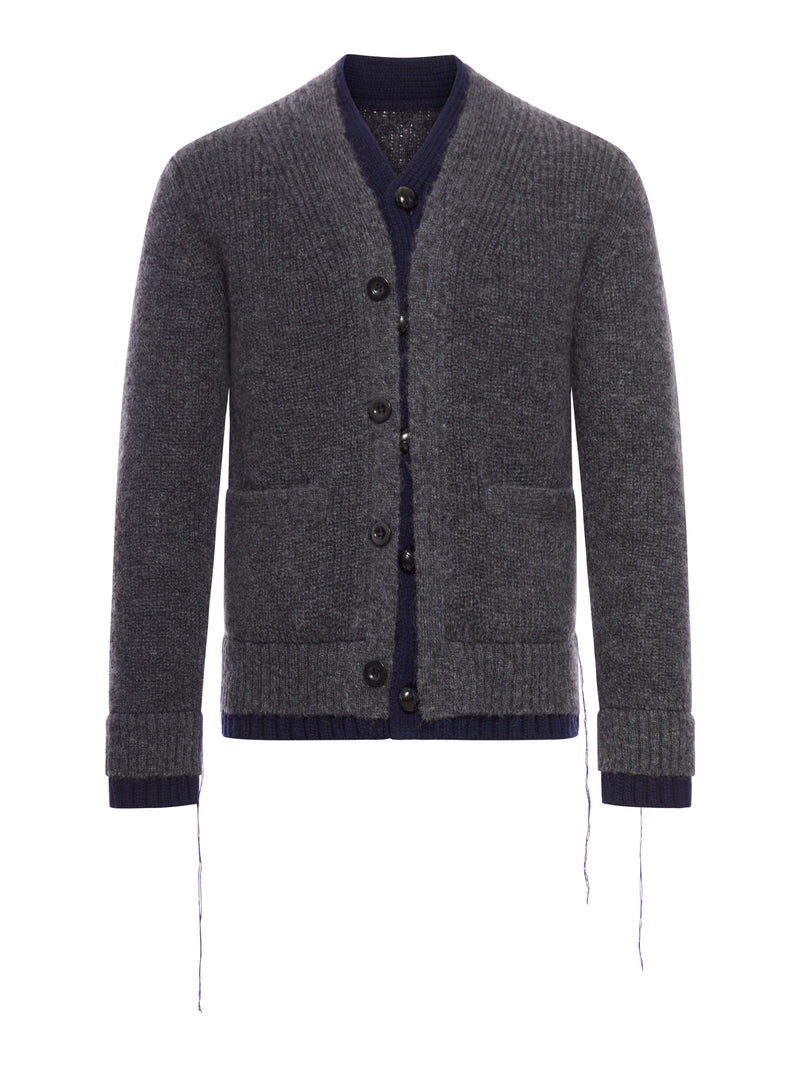 MOHAIR WOOL BLEND CARDIGAN