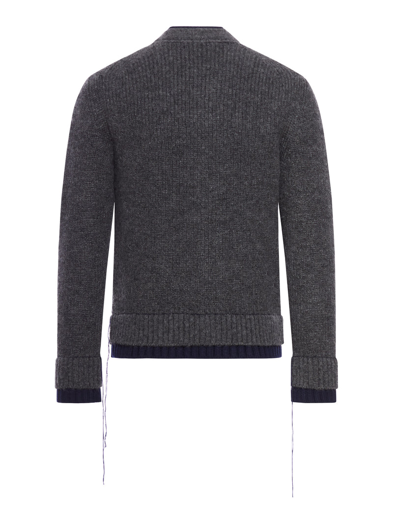 MOHAIR WOOL BLEND CARDIGAN