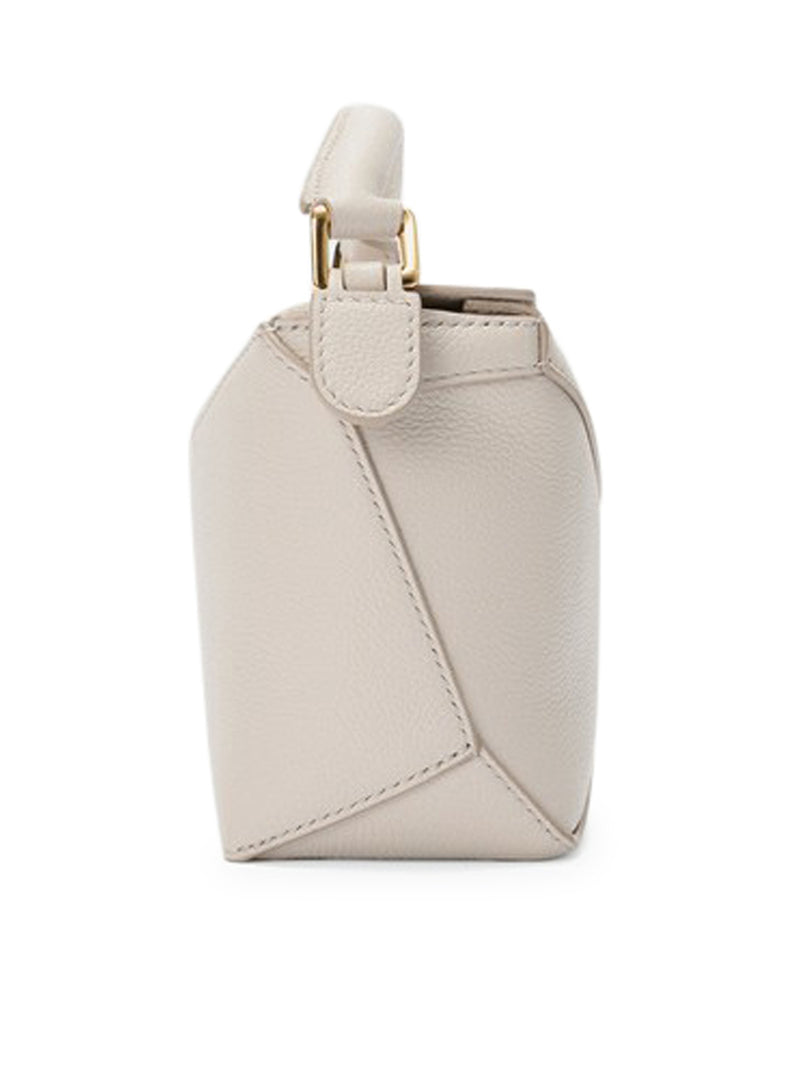 PUZZLE EDGE MINI BAG IN GRENADE LEATHER