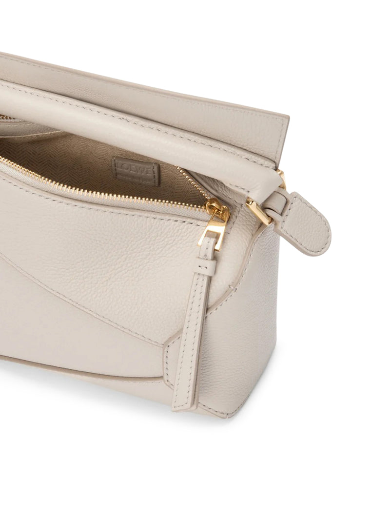 PUZZLE EDGE MINI BAG IN GRENADE LEATHER