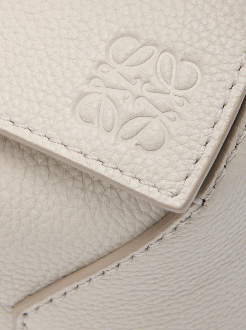 PUZZLE EDGE MINI BAG IN GRENADE LEATHER