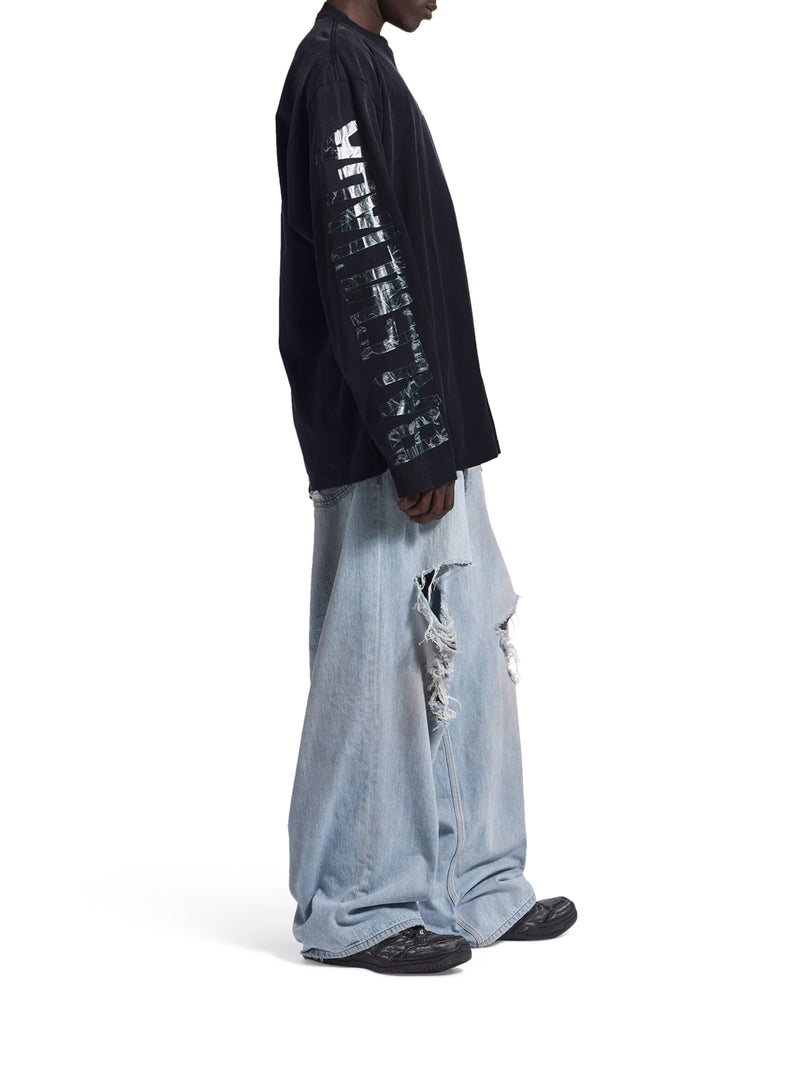 LONG-SLEEVED T-SHIRT WITH TRANSPARENT RIBBON