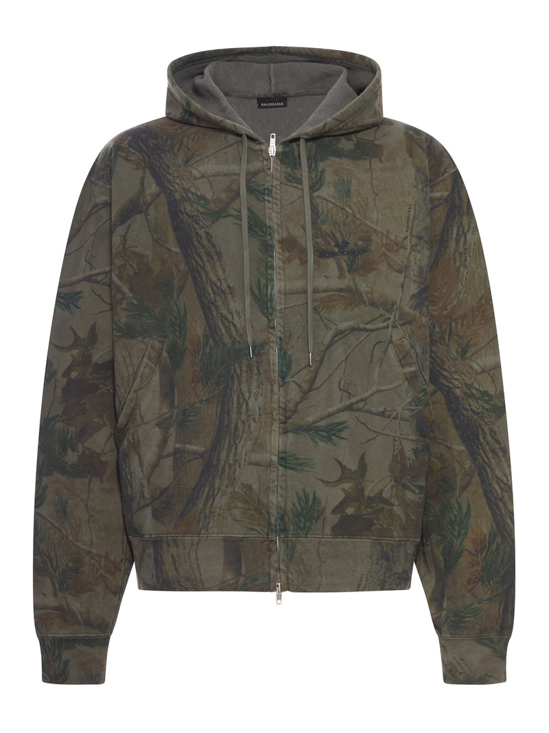 DIAMOND B OVERSIZED ZIP HOODIE