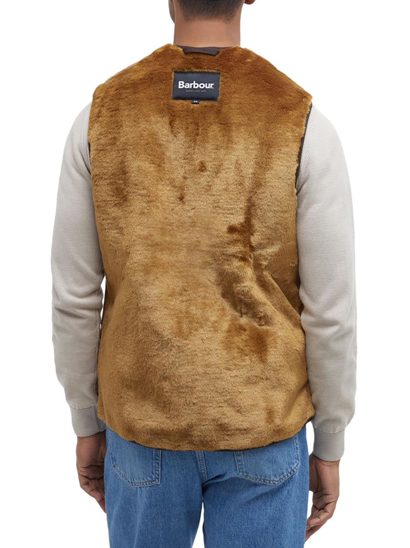 REVERSIBLE FLEECE VEST WITH ZIP