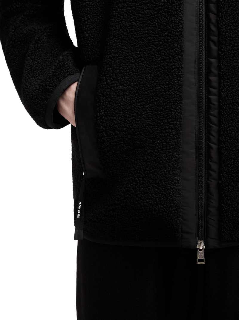 TEDDY-EFFECT FLEECE SWEATSHIRT WITH ZIP AND POCKET