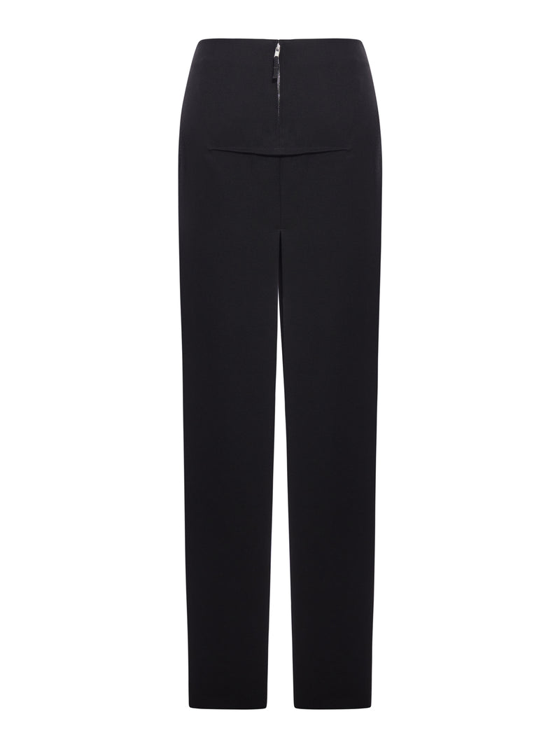 LONG SLICED WOOL SKIRT