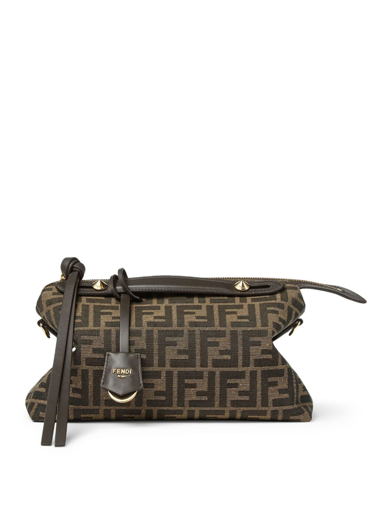 BY THE WAY SOFT MEDIUM BAG IN BROWN FF JACQUARD FABRIC