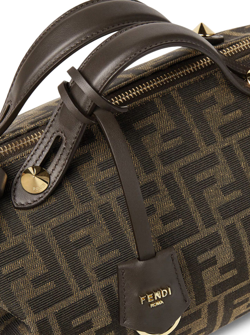 BY THE WAY SOFT MEDIUM BAG IN BROWN FF JACQUARD FABRIC