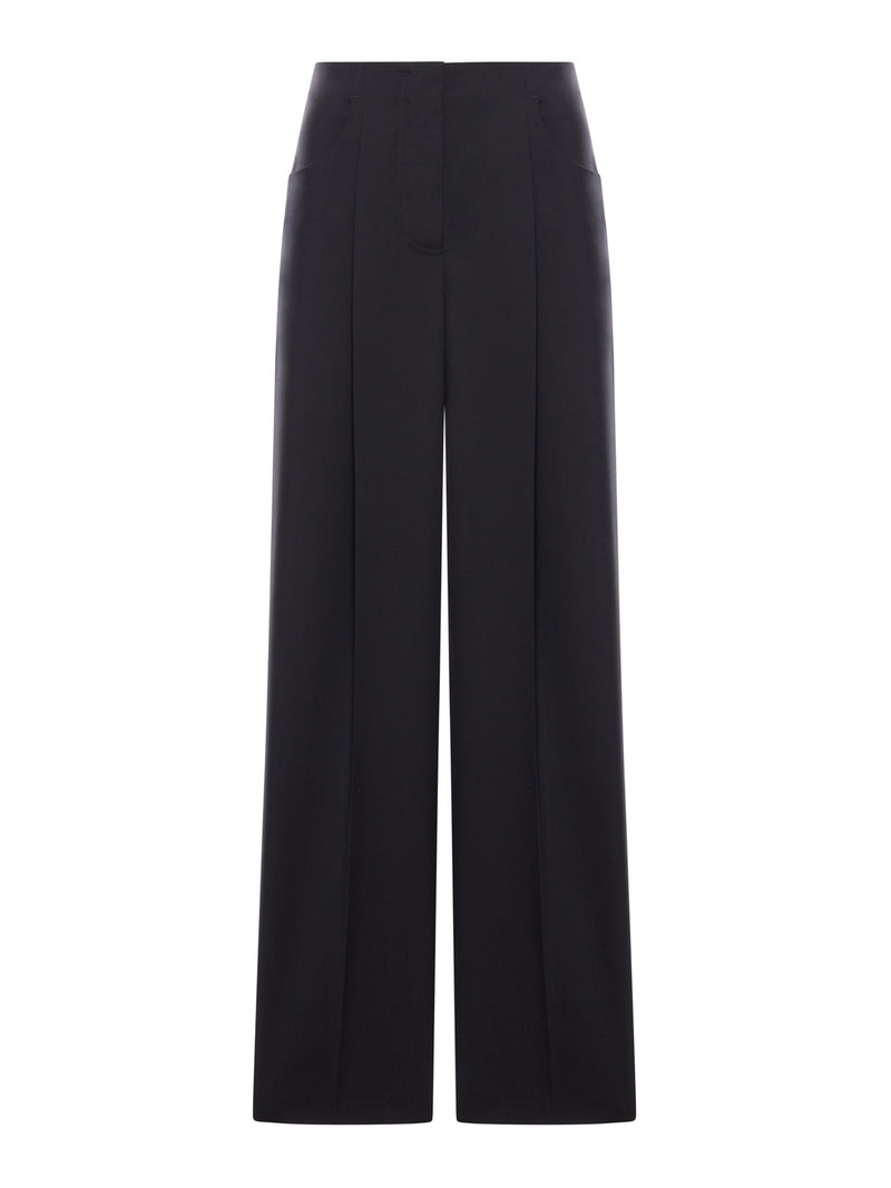 TAILORED WOOL AND MOHAIR TROUSERS