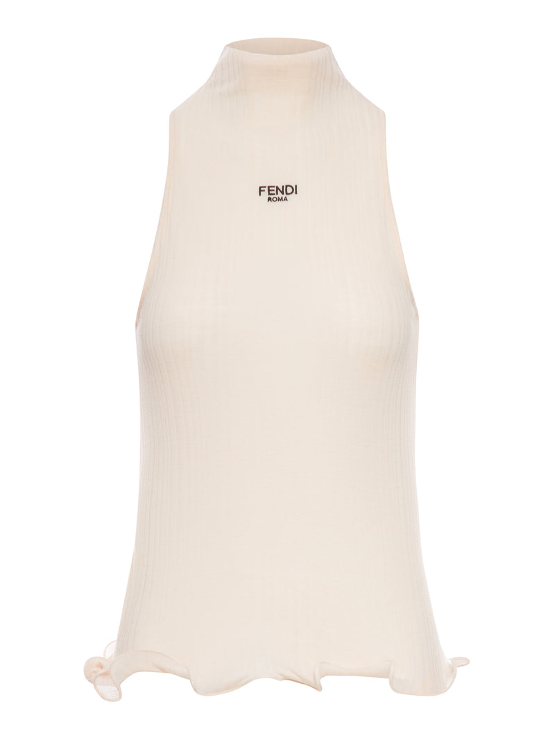 COTTON TOP FINISHED WITH RUFFLES