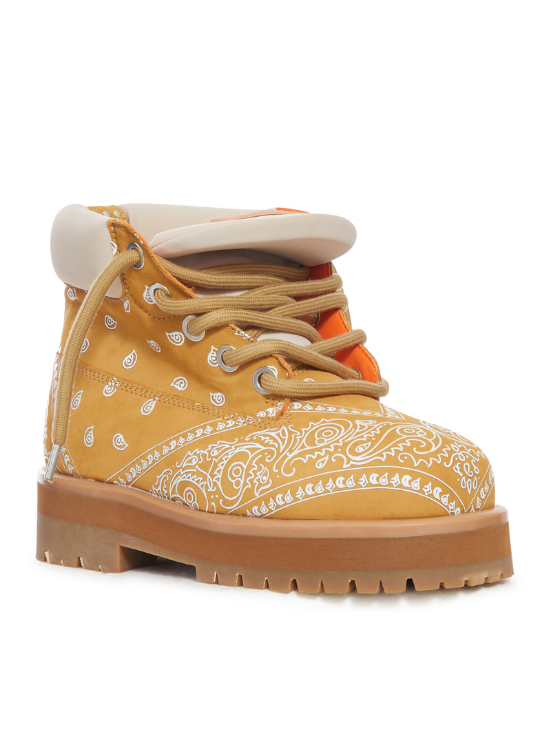 STRADA LOW BANDANA LEATHER SNEAKER