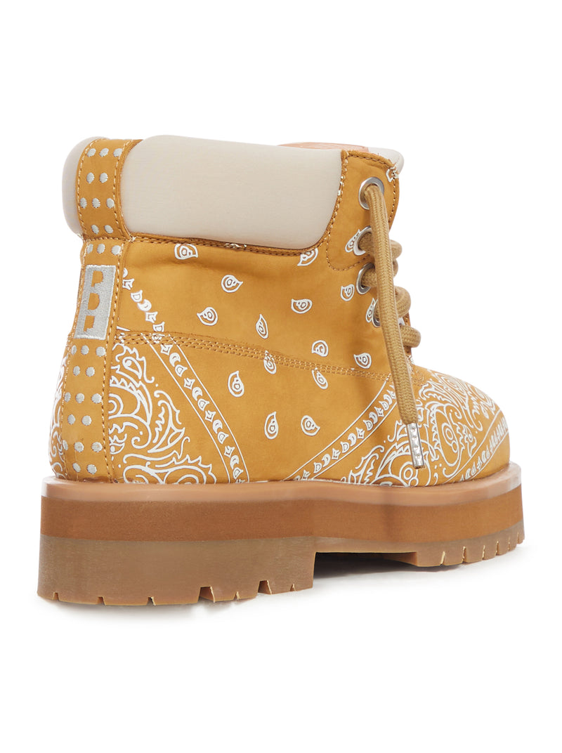 STRADA LOW BANDANA LEATHER SNEAKER