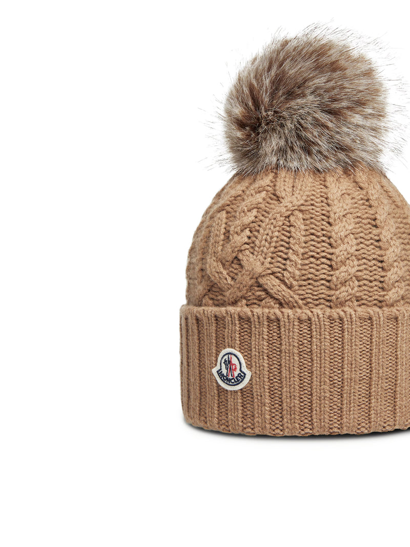 CASHMERE BLEND POM POM HAT