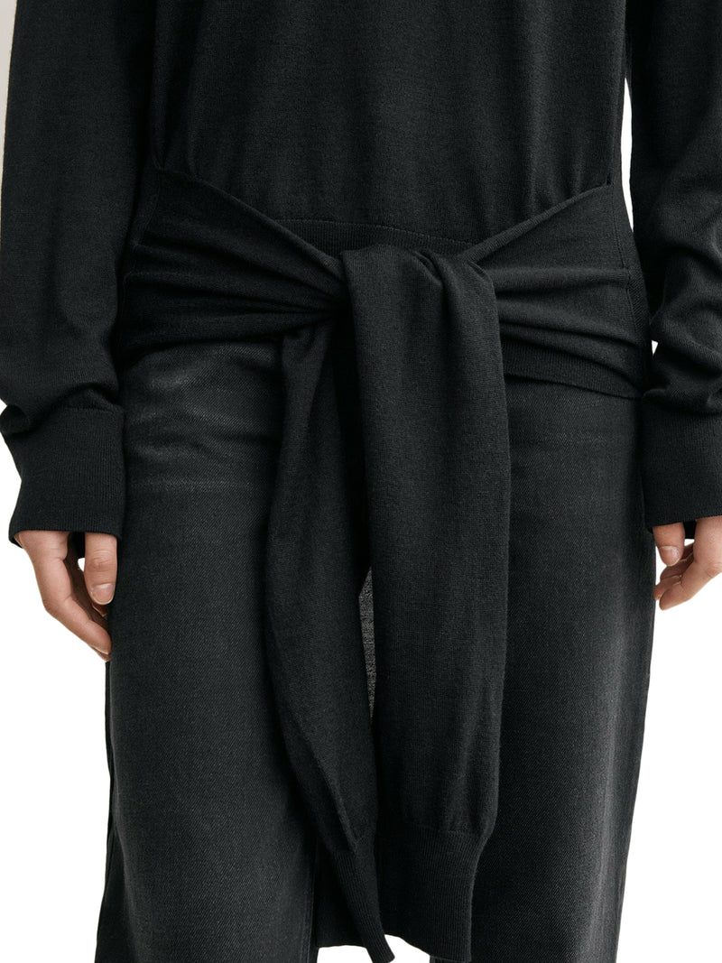 DOUBLE-SLEEVED WOOL TURTLENECK