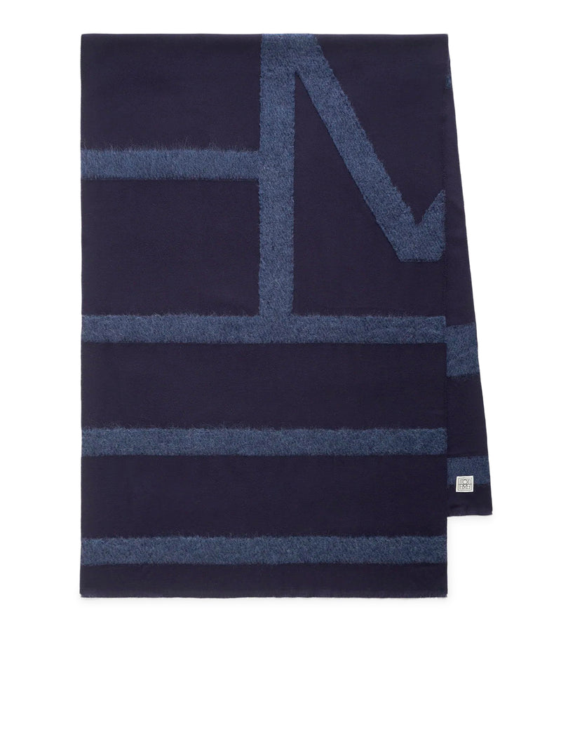 MONOGRAM TWILL SCARF