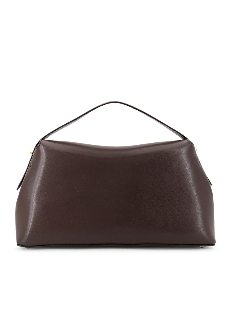 T-LOCK LEATHER SHOULDER BAG