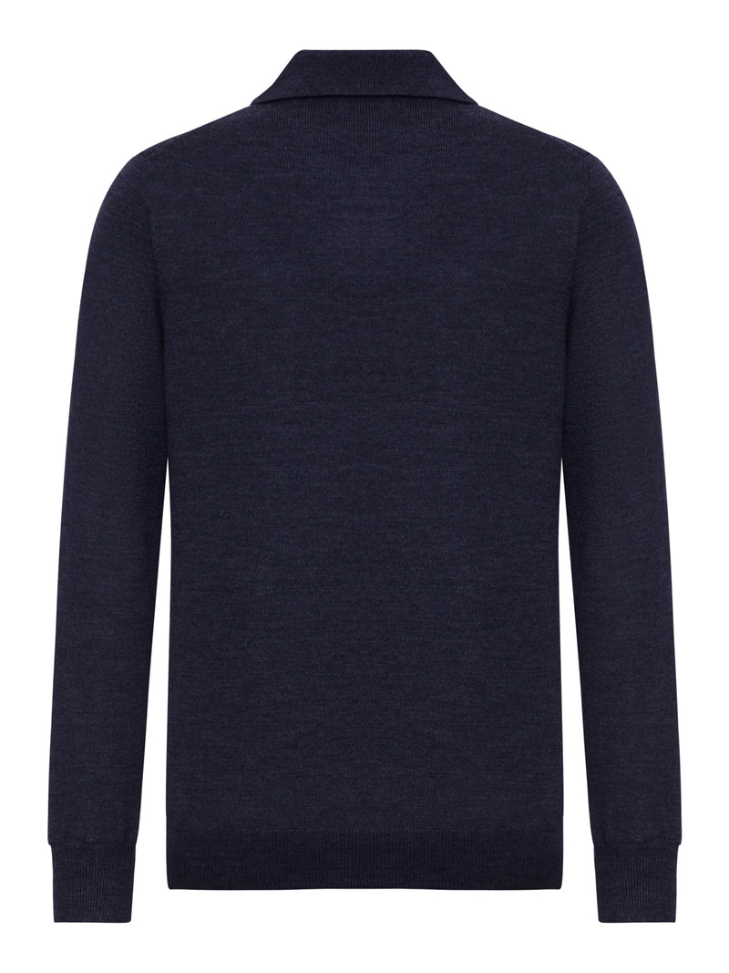 WOOL ZIP-UP POLO
