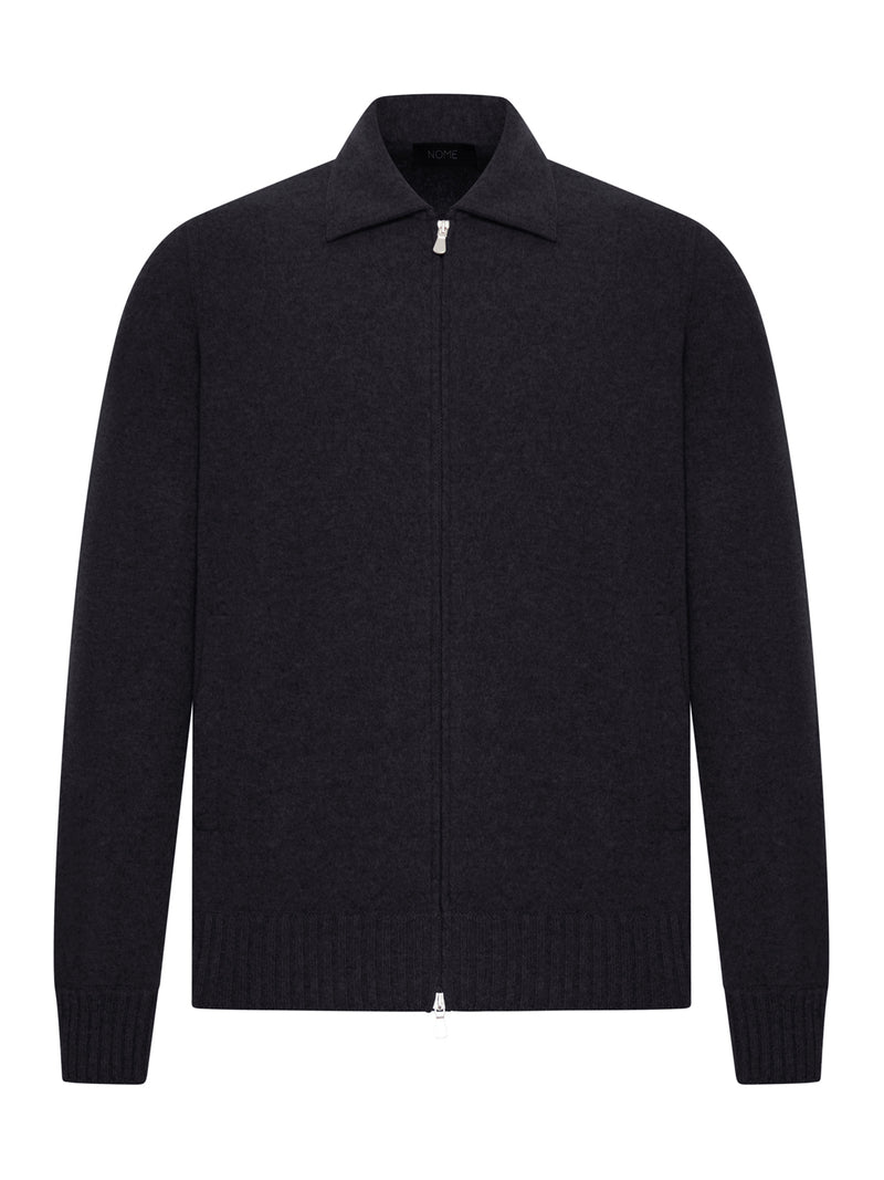 CASHMERE JACKET WITH ZIP